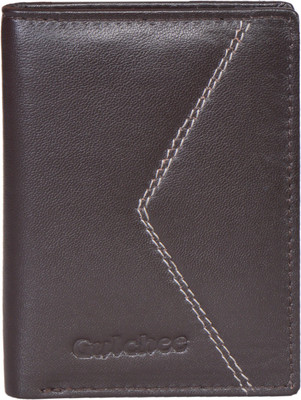 

Gulchee Men Brown Genuine Leather Wallet(6 Card Slots)