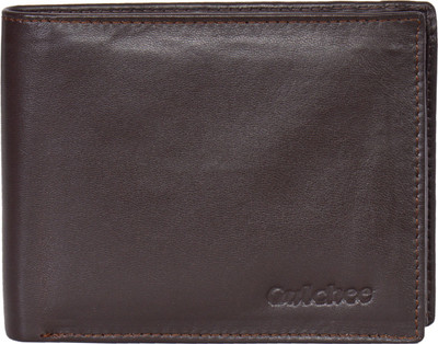 

Gulchee Men Brown Genuine Leather Wallet(8 Card Slots)