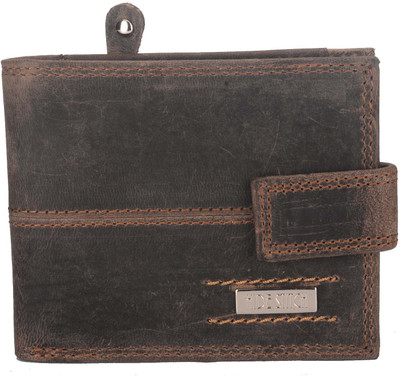 

Hidestitch Men Brown Genuine Leather Wallet(4 Card Slots), Brown -05