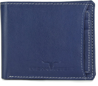 

Urban Forest Men Blue Genuine Leather Wallet(5 Card Slots)