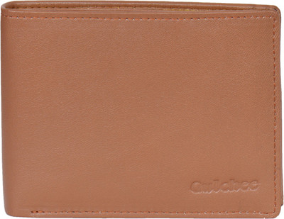 

Gulchee Men Tan Genuine Leather Wallet(8 Card Slots)
