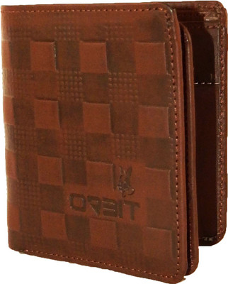 Orbit Men Brown Genuine Leather, Fabric Wallet(7 Card Slots)