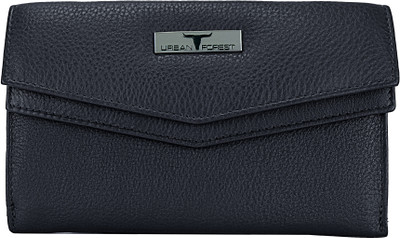 

Urban Forest Women Black Genuine Leather Wallet(13 Card Slots)