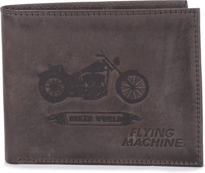 

Flying Machine Men Brown Genuine Leather Wallet(4 Card Slots), Dark brown