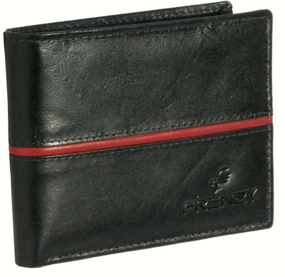 

FRENZY Men Black Genuine Leather Wallet(7 Card Slots)