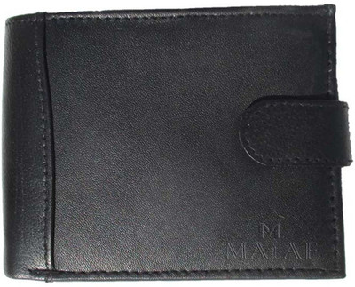 

MAtAF Men Black Genuine Leather Wallet(12 Card Slots)