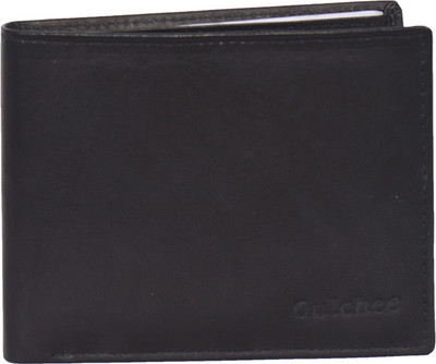 

Gulchee Men Black Genuine Leather Wallet(6 Card Slots)