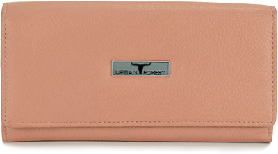 

Urban Forest Women Pink Genuine Leather Wallet(11 Card Slots), Rose