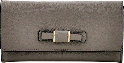 

Mark & Keith Women Casual Grey Artificial Leather Wallet(9 Card Slots)