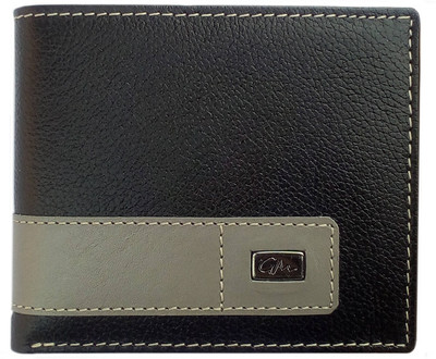 

Gentleman Men Black, Grey Genuine Leather Wallet(9 Card Slots)