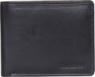 

Gulchee Men Black Genuine Leather Wallet(6 Card Slots)