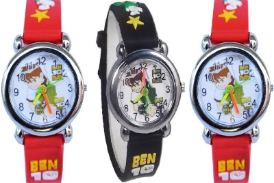 Arihant Retails Ben10 Kids Watch AR-18 (Also best for Birthday gift and return gift for kids) Pack of 3, Watch  - For Boys & Girls   Watches  (Arihant Retails)
