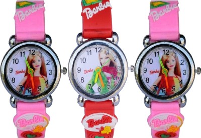 Arihant Retails Barbie Kids Watch AR-18 (Also best for Birthday gift and return gift for kids) Pack of 3, Watch  - For Boys & Girls   Watches  (Arihant Retails)