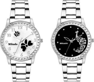 Mikado Fashion opera women combo analog watches with stylish look and metal chain for girls and women Watch  - For Women   Watches  (Mikado)