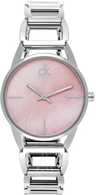 CK Premium K3G2312E Calvin Klein Stately Pink Mother of Pearl Dia Watch  - For Women   Watches  (CK Premium)