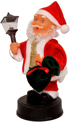 

A To Z Traders Christmas Moving Musical Santa Claus Toy with LED Lights Angel Figurine Pack of 1