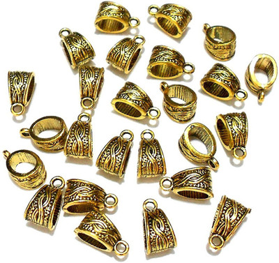 

GOELX Antique gold oval new style designer Bails/ Loops for jewelry making- style 4