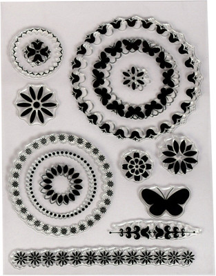 

Vardhman Clear Rubber stamp Big Size , used in textile & block printing, card & scarpbook making