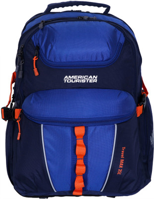 

American Tourister Yeti Weekedner 35 L Laptop Backpack(Blue)