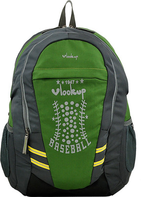 

Yelloe Vlook up Series multi compartment green laptop backpack with reflector 31 L Laptop Backpack(Green)