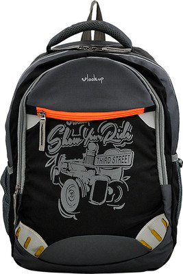 

Yelloe Vlook up Series Black Color laptop backpack With Black Multicompartments 31 L Laptop Backpack(Black)