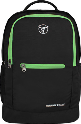 

Urban Tribe Boomer Anti Theft Retro Look Casual 30 L Laptop Backpack(Black, Green)