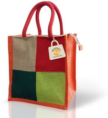 

Handcraft HC-HB-002 Multipurpose Bag(Multicolor, 10 inch)