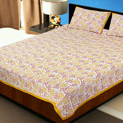 

Saba Dream Collection 200 TC Cotton Double King Printed Bedsheet(Pack of 1, Multicolor)