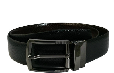 

Ammvi Creations Men Formal, Casual, Party, Evening Black, Brown Genuine Leather Reversible Belt