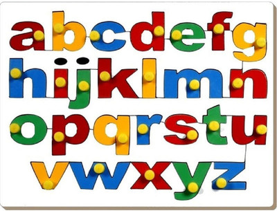 

Wood-O-Plast Alphabet Tray English Lower se Board Game