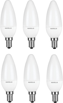 

Havells 3 W Candle E14 LED Bulb(White, Pack of 6)