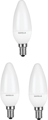 

Havells 3 W Candle E14 LED Bulb(Yellow, Pack of 3)