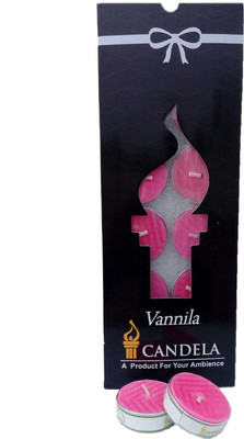 

Candela 12 Tea Light Scented Candles Candle(Pink, Pack of 12)