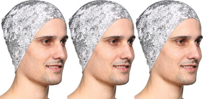 SHAUN Printed Skull Cap Cap(Pack of 3)