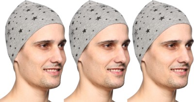 SHAUN Printed Skull Cap Cap(Pack of 3)