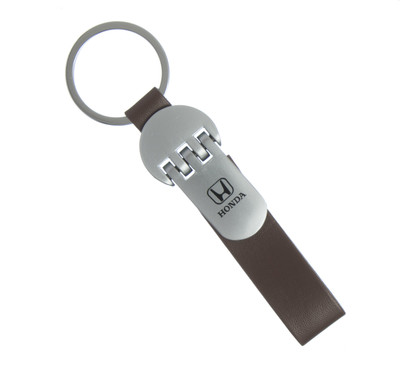 Techpro Honda Brown Leatherite Key Chain(Multicolor)
