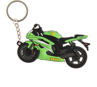 Techpro Doublesided Green Key Chain(Multicolor)