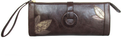 

munai's creation Party Brown Clutch