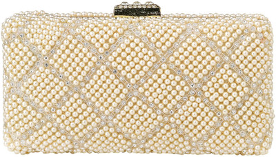 

Paradox Party Beige Clutch