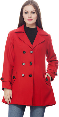 

Peptrends Women's Single Breasted Coat, Red