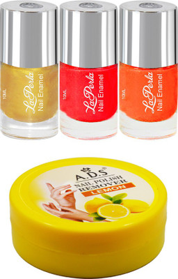 

Adbeni Multi Shade Nail Paint with ADS Nail Remover(Set of 4)