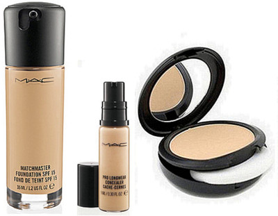 

M.A.C Match Master Foundation, Pro Longwear Concealer & Studio Fix Compact 15g(Set of 3)