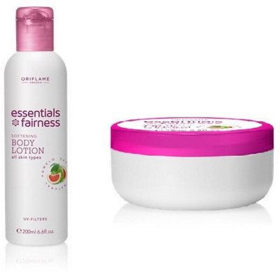 

Oriflame Sweden Essential Fairness Softening Body Lotion & Multi Benefit Face Cream(Set of 2)