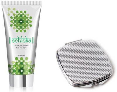 

Modicare SCHLOKA D TAN FACE PACK WITH TULSI & CLOVE, WITH COMPACT MIRROR(Set of 2)