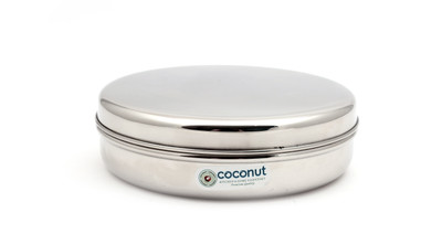 50% OFF on Coconut Sleek Stainless Steel Chapati Box 900 ml
