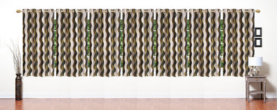 

Stella Creations 154 cm (5 ft) Polyester Window Curtain (Pack Of 7)(Printed, Green)