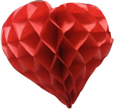 

Shreeji Decoration Red Heart,Diamond Shape Tissue Paper ball - 65 g