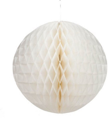 

Shreeji Decoration White Honeycomb Tissue Paper ball - 65 g