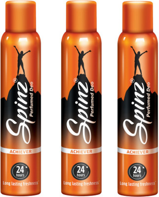 Spinz Achiever Deodorant Body Spray Pack of 3 Combo (150ML each) Deodorant Spray - For Women(450 ml, Pack of 3)