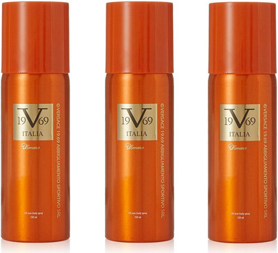 

Versace 19v69 Italiya Romance Each 150ml Body Spray - For Men & Women(150 ml, Pack of 3)